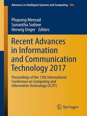 cover image of Recent Advances in Information and Communication Technology 2017